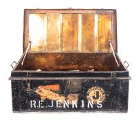 A collection of various toys and games, in two tin trunks including part lego sets,