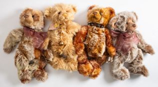 A group of four larger Charlie Bears, 'Michael' 54cm high, 'William IV' 52cm high,