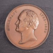 An Art Union of London 1877, Mulready 1786-1863 (56mm), with old paper spink envelope.