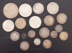 A quantity of China silver 'Junk' coins, weight 26.