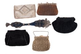 A group of Edwardian and later evening bags,