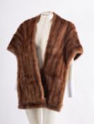 A group of three mid 20th century fur hats and a collection of fur stoles.