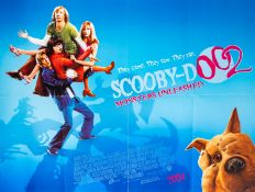 Four British quad film posters, 'Scooby-Doo 2', ' Charlie and the Chocolate Factory', 'Open Season,