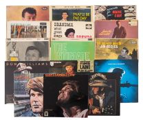 44 Vinyl LP records A group of records including some early 1960s LPs by Jack Scott, Buddy Holly,