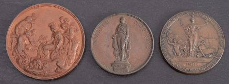 A 1837 William IV bronze remembrance medal (60mm),