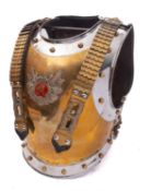 A Prussian Guarde Du Corps Regiment Officer's Parade cuirass.