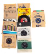 Four Beatles 45 rpm singles , 'All My Loving', 'Day Tripper',