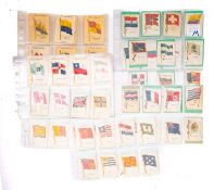 A collection of over one hundred and fifty Kenista's Silk flag cigarette cards