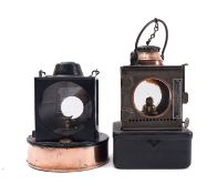 A BR (E) Welch patent signal lamp interior with original burner,