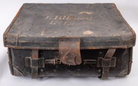 A leather trunk formerly the property of Maj Edward B Herbert, 17th Lancers and ephemera,