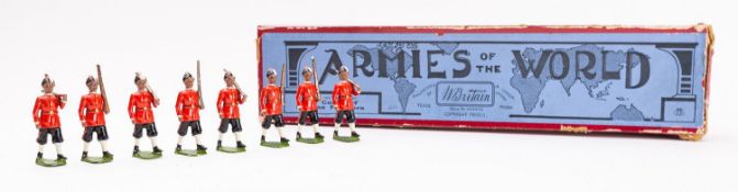 Britains toy soldiers, set 67, The Corps of Madras Pioneers, 8 figures,
