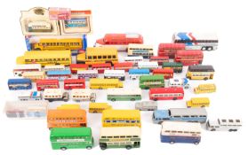 BUSES & COACHES. 63 boxed Lledo double and single deckers; a boxed Siku US School Bus; and approx.