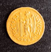 A gold Solidus of Leo I 457-474 mm Constantinople, approx 4.5g.