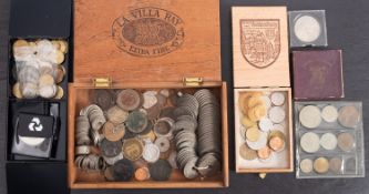 A string of approximately fifty-four British West Africa 1936 pennies,