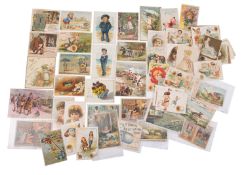 J & P Coats. A collection of late 19th /early 20th century advertising cards.