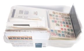 An accumulation of various stamps.