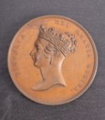 A Victoria,1837, Visit to the City of London, 60mm medallion.