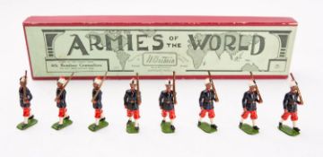 Britains toy soldiers, set 68, 4th Bombay Grenadiers, 8 figures,