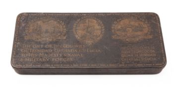 A small collection of loose GB and World stamps in an associated tin.