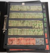 Stockbook and Hawid leaves with huge group of sorted used GB GVI 1937 - 52 inc high values,