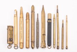 Three early 20th century advertising pencil holders, 'Farley's Baby-Food',