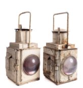 A BR(M) tail lamp, complete with burner and shade, stamped asp per title to chimney,