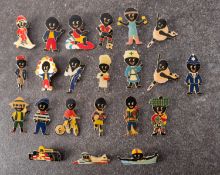A collection of twenty -one Robinson Golly badges, circa 1990s acrylic versions,