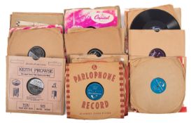 ROCK'N'ROLL 78rpm RECORDS A group of forty-four 78rpm records by Fats Domino, Buddy Holly,