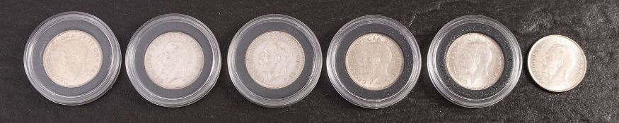 Shillings, 1923,1928,1929,1925,1927,1926.