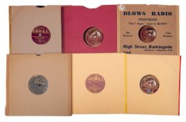 Approximately 200 8-in and 10-in dance records,