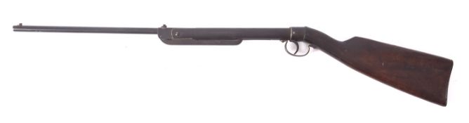 A Haenel Model 45 .177 calibre air rifle, serial number 11033, 90cm long.