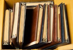 An all world collection of stamps in fifteen albums with mint and used British Empire.