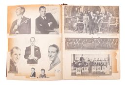 A scrap book of stage and dance band personalities;