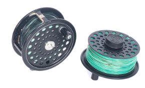A Hardy 'Ultralite Disc Salmon' 4 inch reel with single winder and dial line tensioner,