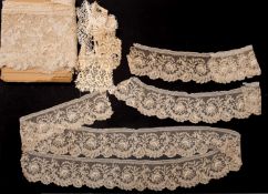 A collection of various sections of English and European lace, 19th century and later,