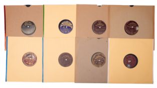 Approximately 200 8-in and 10-in dance records,