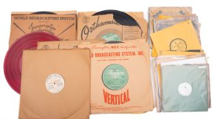 Twelve 16-inch transcription record,