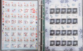 2000-2019 collection of Great British Smiler stamp sheets (108) in two albums including 2001