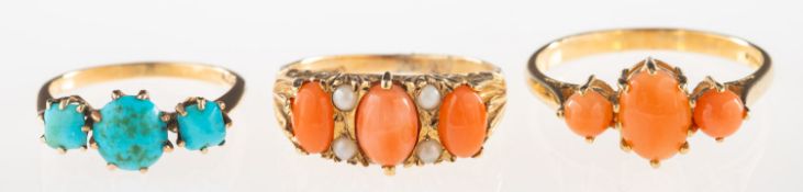 A group of three rings,