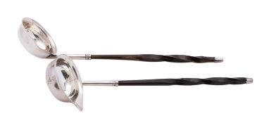 A pair of George III silver toddy ladle possibly by Edward Mayfield (1797-1811),