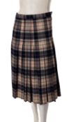 Jaeger, London A lady's tartan wool skirt size 10, together with