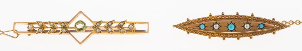 Two antique brooches,