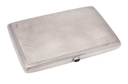 A large German century silver cigar case by Louis Kuppenheim, Pforzheim,