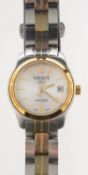 A stainless-steel lady'sTissot wristwatch the dial signed Tissot 1853 PR100,
