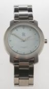 Rolls Royce a gentleman's quartz wristwatch the round dial with baton numerals and hands,