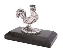 A William IV silver cast finial (from an entree dish) paper weight by Paul Storr, with duty mark,