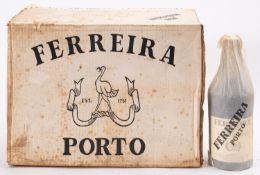 A case of Ferreira 1977 Port, original wrappers and card box.