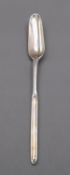 A George III silver marrow scoop by Hester Bateman, London 1773, Old English Feather Edge pattern,
