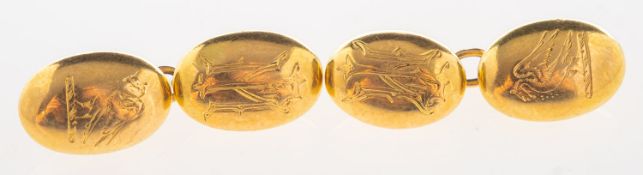 A pair of cufflinks,