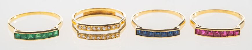 An interchangeable diamond ring,